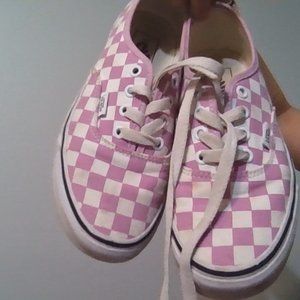 vans womans 6.5 purple skater shoes or everyday shoes barley used!
